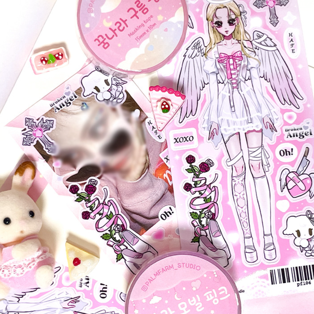 [PF28] Palmfarm Studio Fallen Angel Dallae Sticker Sheet