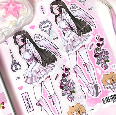 [PF29] Palmfarm Studio Fallen Angel Clover Sticker Sheet