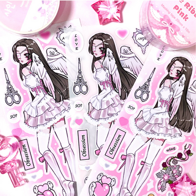 [PF29] Palmfarm Studio Fallen Angel Clover Sticker Sheet