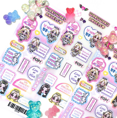 [PF31] Palmfarm Studio Yakking Angel x Devil Sticker Sheet