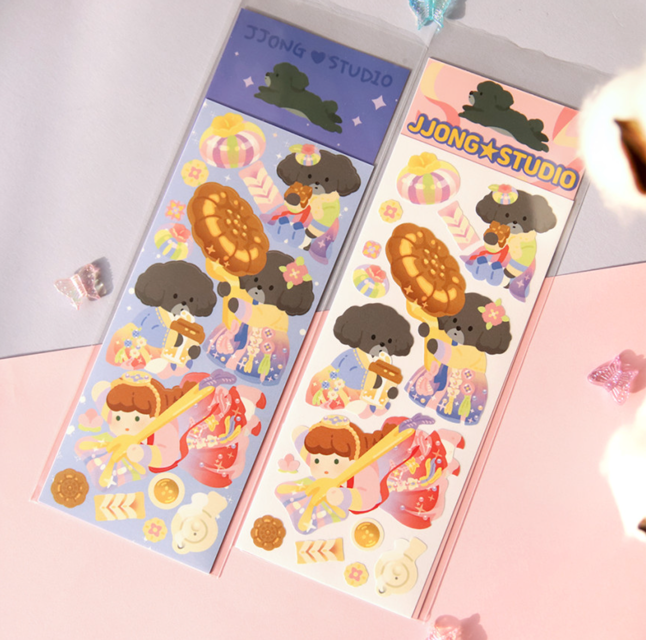 [JJ19] Jjong Studio Traditional Cookies Hanbok Sticker Sheet