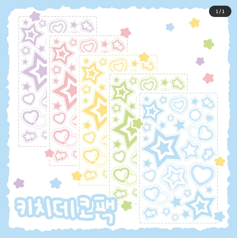 [DC36] Danchoo Kitsch Deco Sticker Pack (Pack/Single)