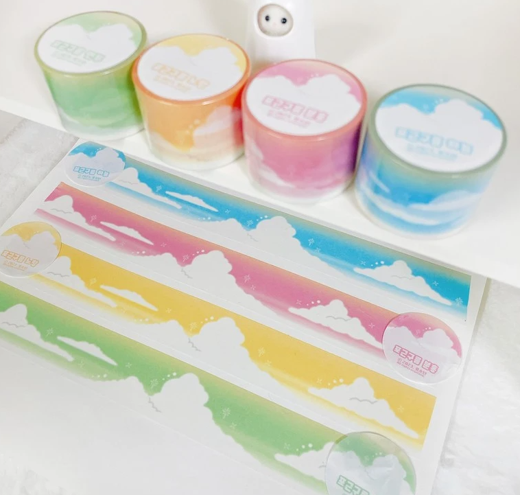 [LT33] Lita Planet Fluffy Cloud Masking Tape (options)