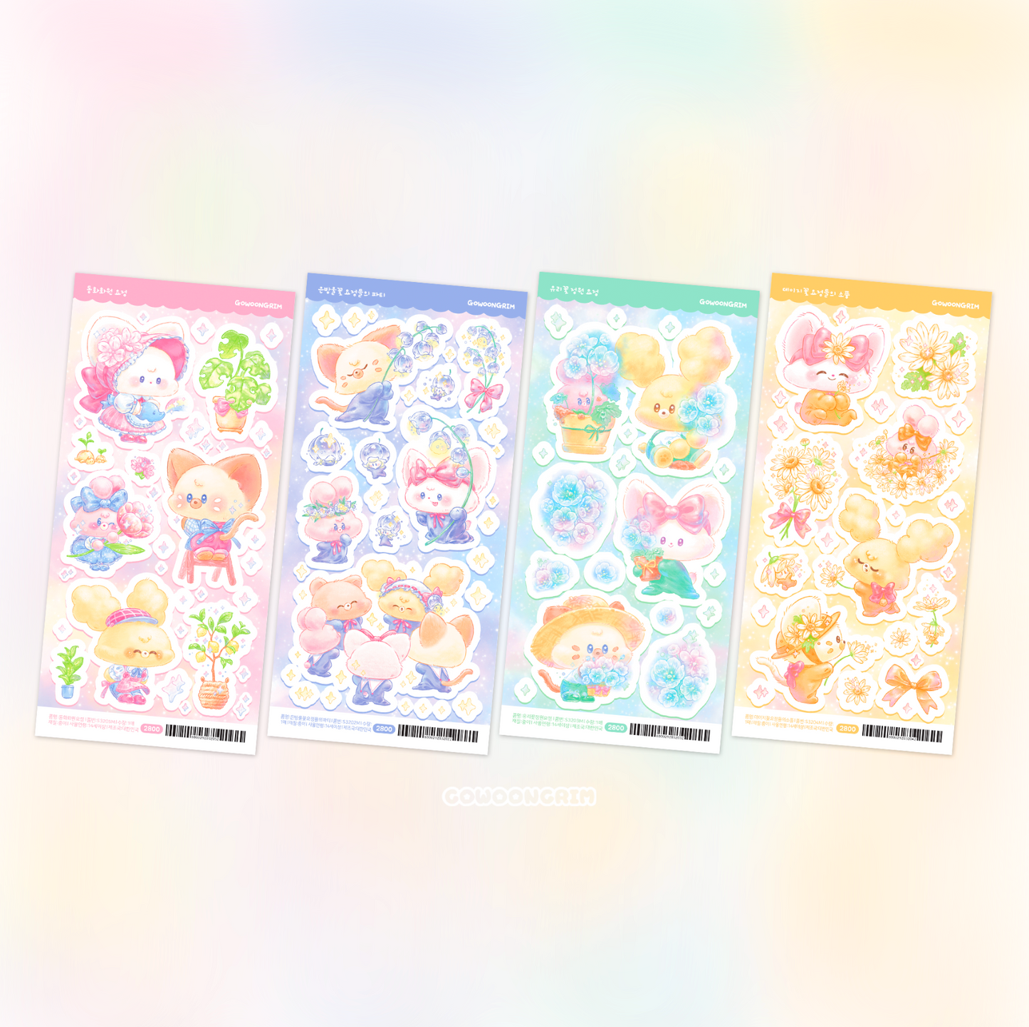 [GO12] Gowoongrim Flower Fairy Sticker Pack (Pack/Single)