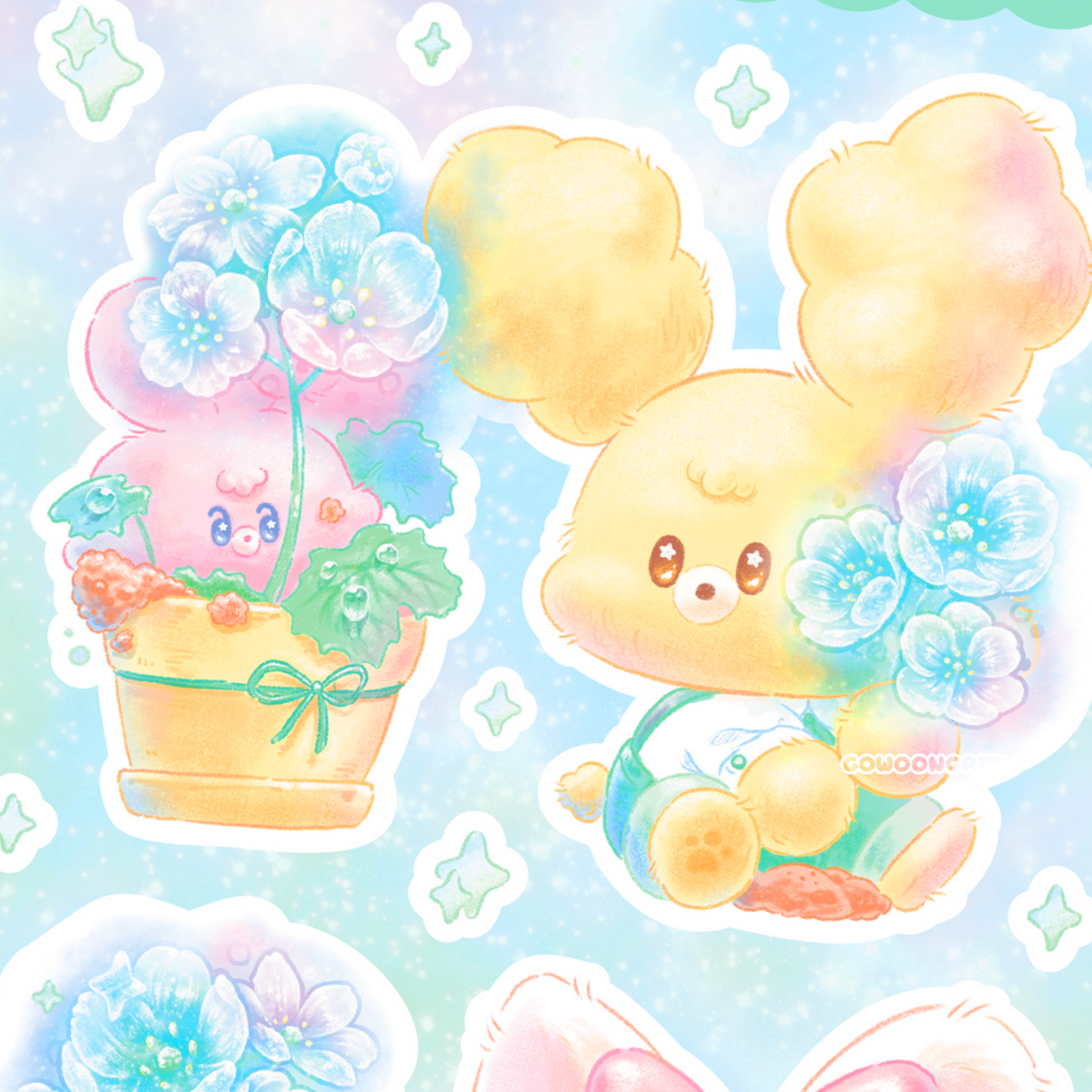 [GO12] Gowoongrim Flower Fairy Sticker Pack (Pack/Single)