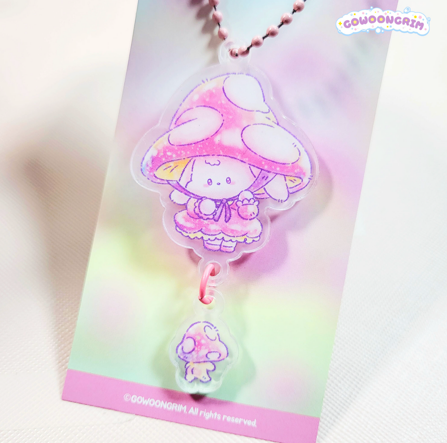 [GO19] Gowoongrim Fairy Acrylic Keyring (Mushroom/Panda)