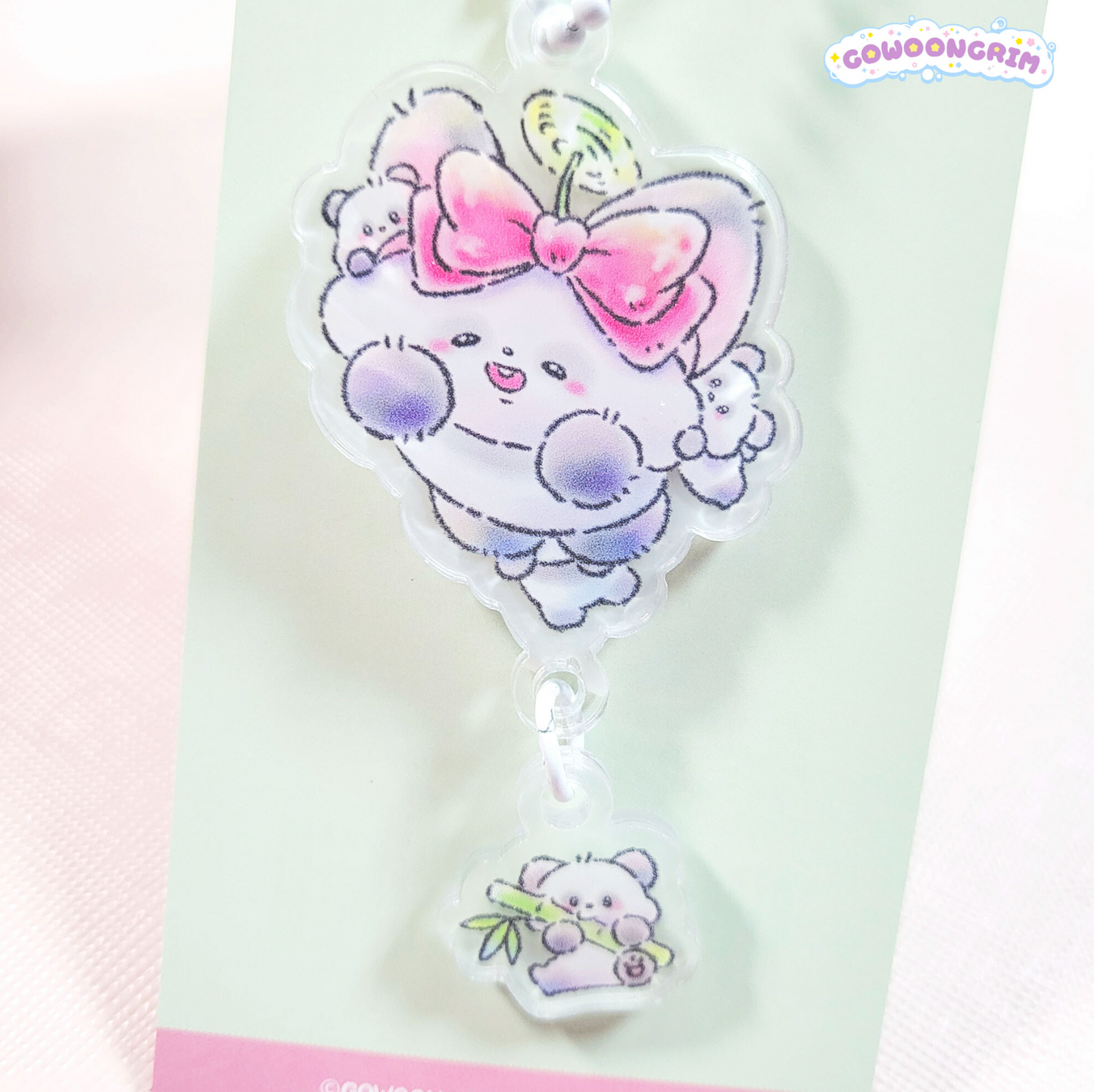 [GO19] Gowoongrim Fairy Acrylic Keyring (Mushroom/Panda)