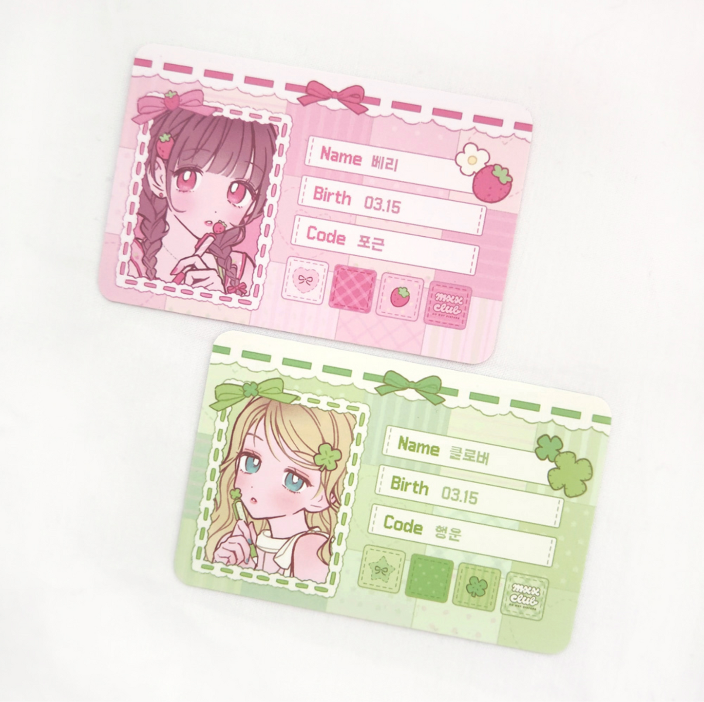 [MX14] Maxxie Club Patchwork ID Card Set