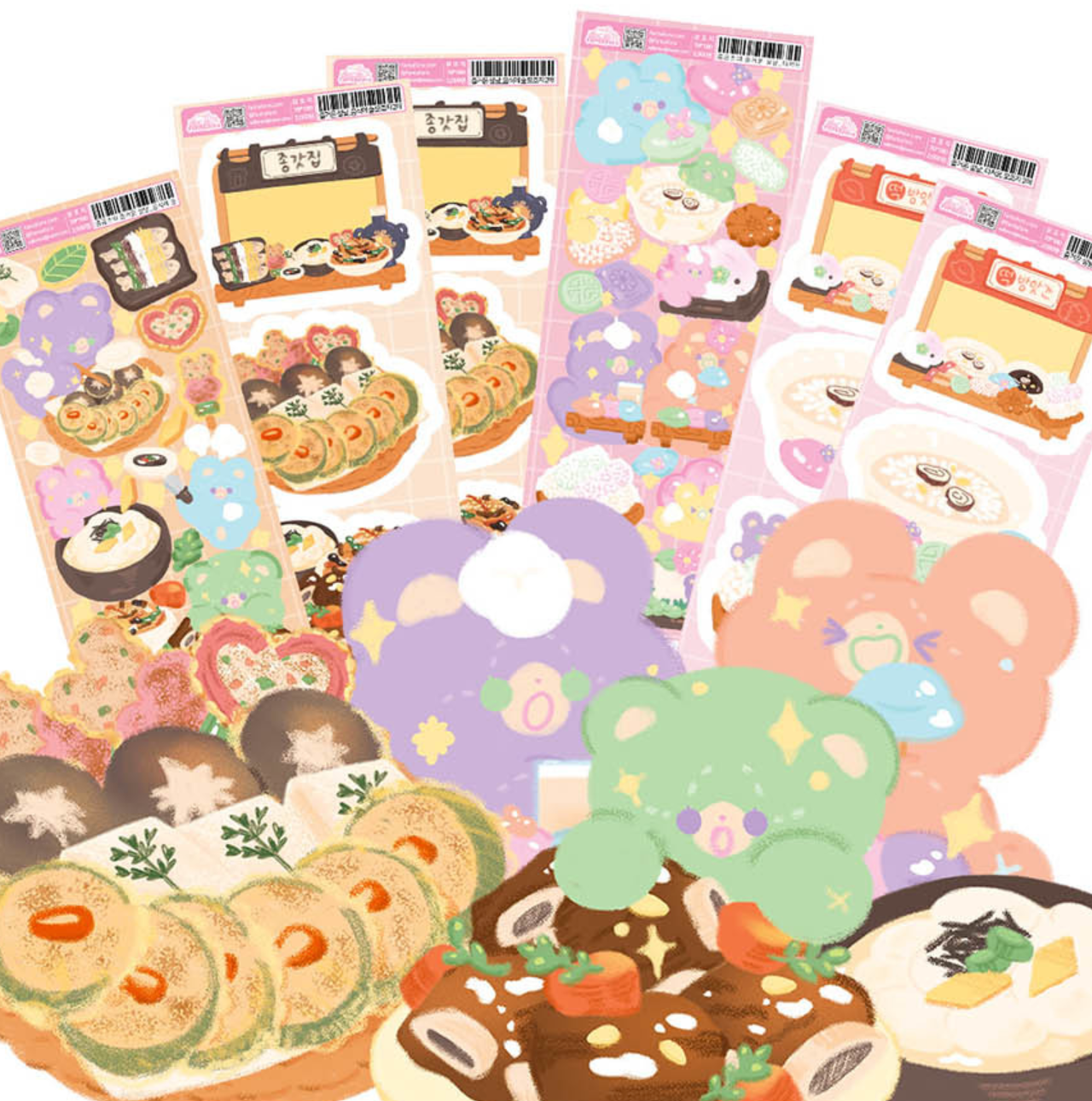 [FT05] Fantafore Zombear's New Year Food Sticker Pack (Single/Pack)