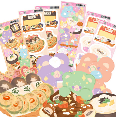 [FT05] Fantafore Zombear's New Year Food Sticker Pack (Single/Pack)