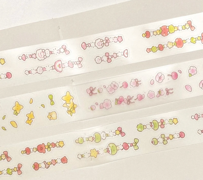 [SY16] Syomsyom Spring Flower Chain Kiss-cut Masking Tape 25mm x 5m