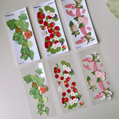 [NR15] Norudal Shop Wreath Big Removable Seal Sticker Pack