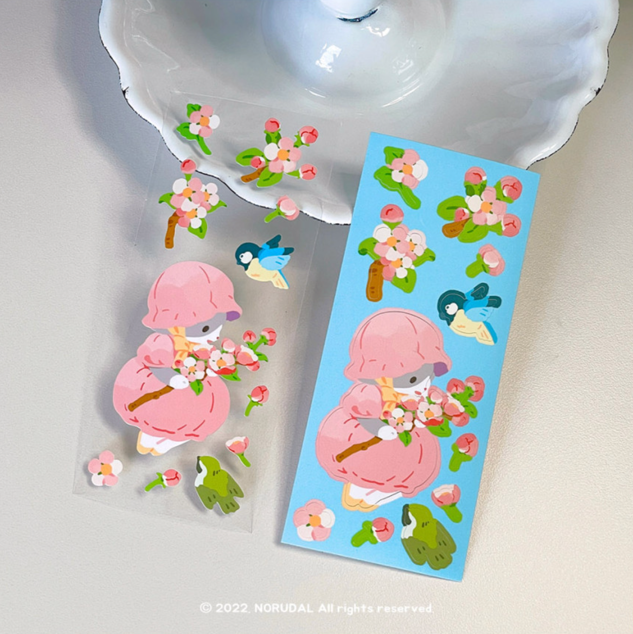 [NR03] Norudal Shop Flower Fairy Big Seals Sticker Set