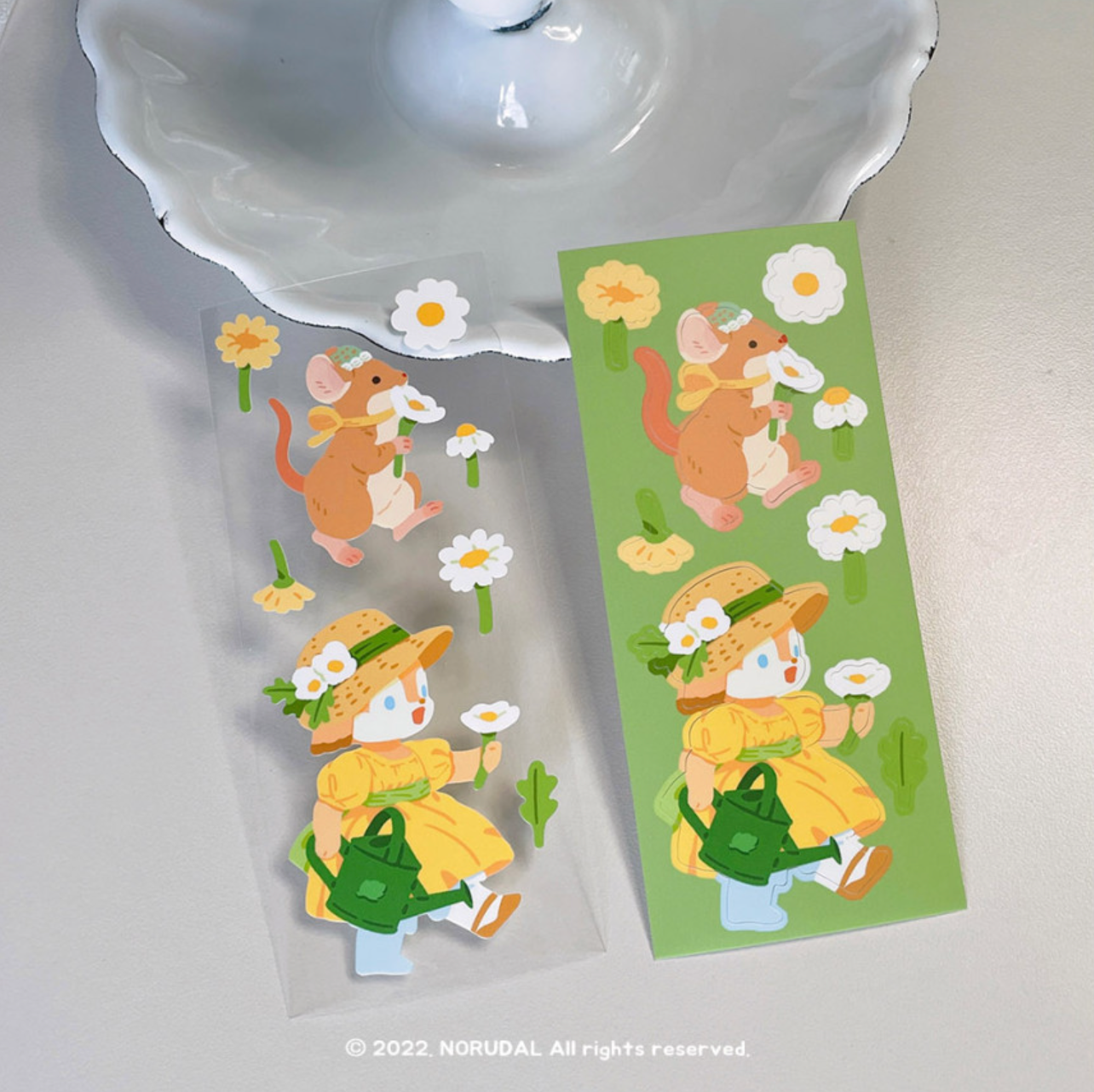 [NR03] Norudal Shop Flower Fairy Big Seals Sticker Set