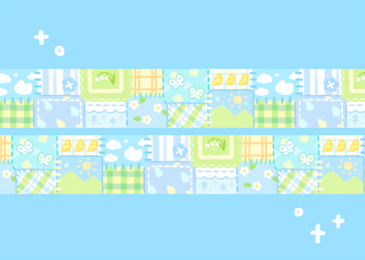 [CW21] Cotton World Summer Drop Quilt Masking Tape 20mm x 10m