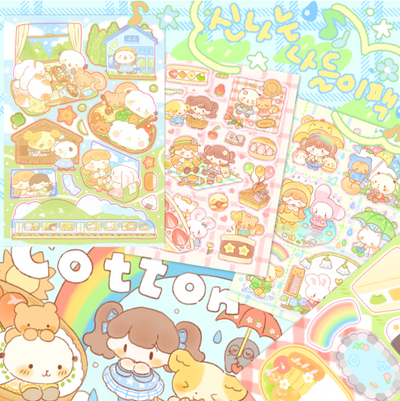 [CW29] Cotton World Fun Picnic Sticker Pack (Pack/Singles)