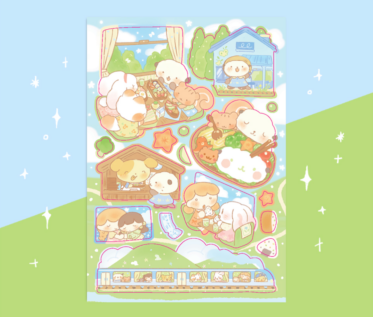 [CW29] Cotton World Fun Picnic Sticker Pack (Pack/Singles)