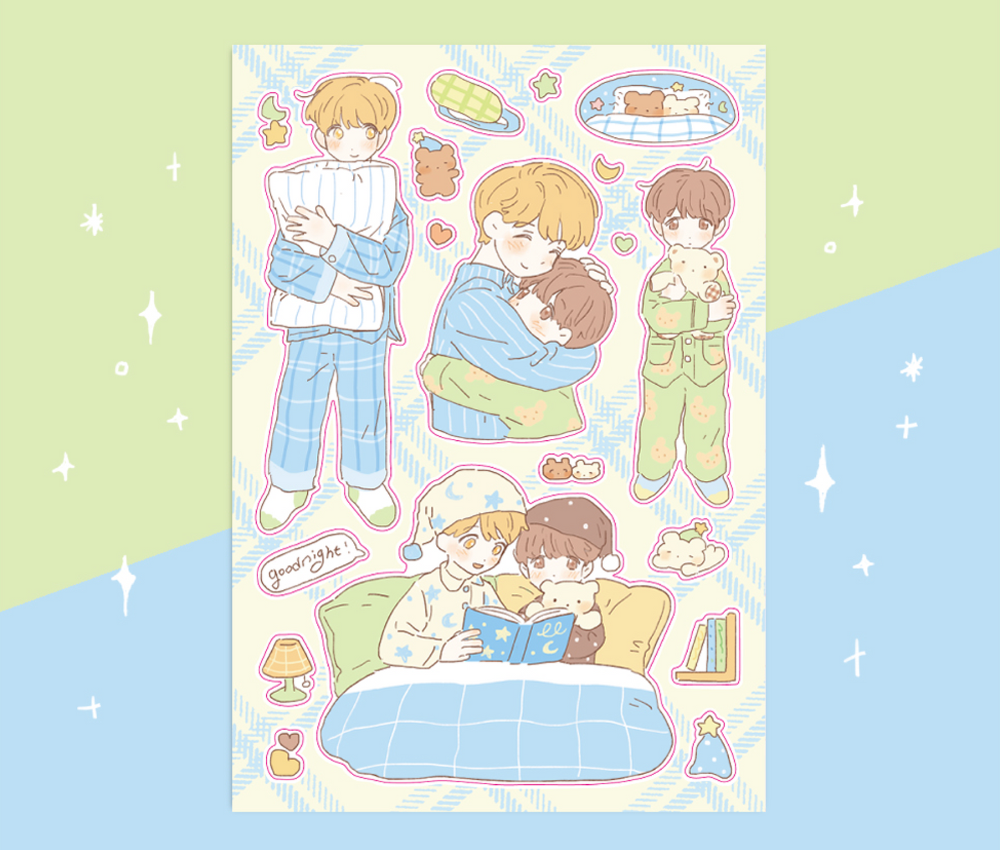 [CW34] Cotton World Goodnight Sticker Sheet