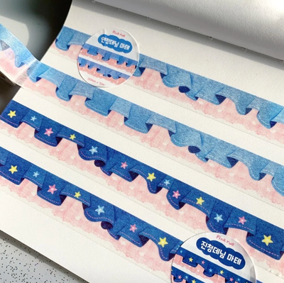 [PK05] Pinkrue Denim Masking Tape 20mm x 10m (Set/Singles)