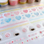 [PK08] Pinkrue Hearts & Stars Kisscut Masking Tape 25mm x 5m (Set/Singles)