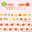 [PK23] Pinkrue Tomato Masking Tape 15mm x 10m (Set/Singles)