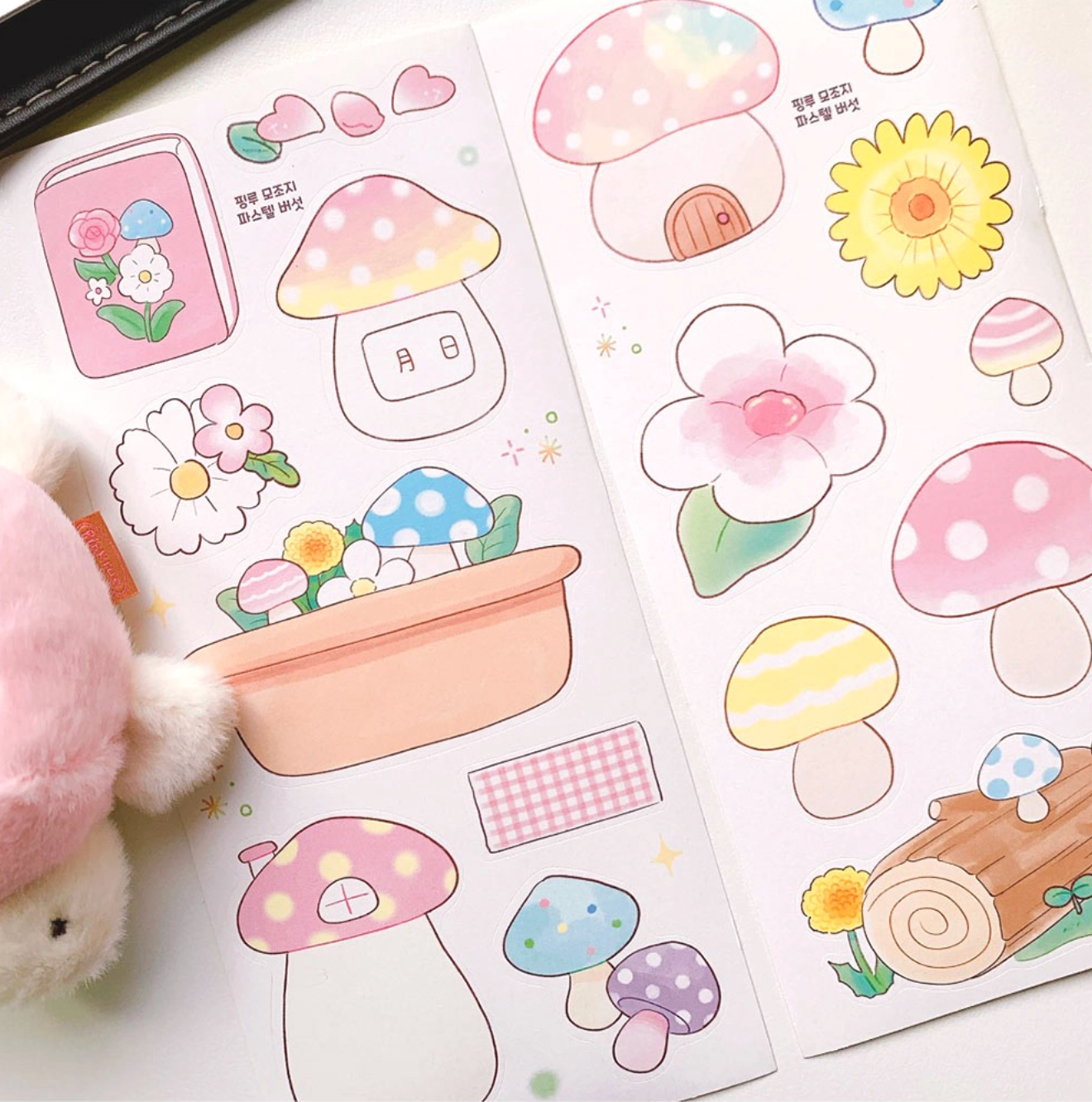 [PK18] Pinkrue Spring & Mushroom Sticker Pack (Singles/Pack)