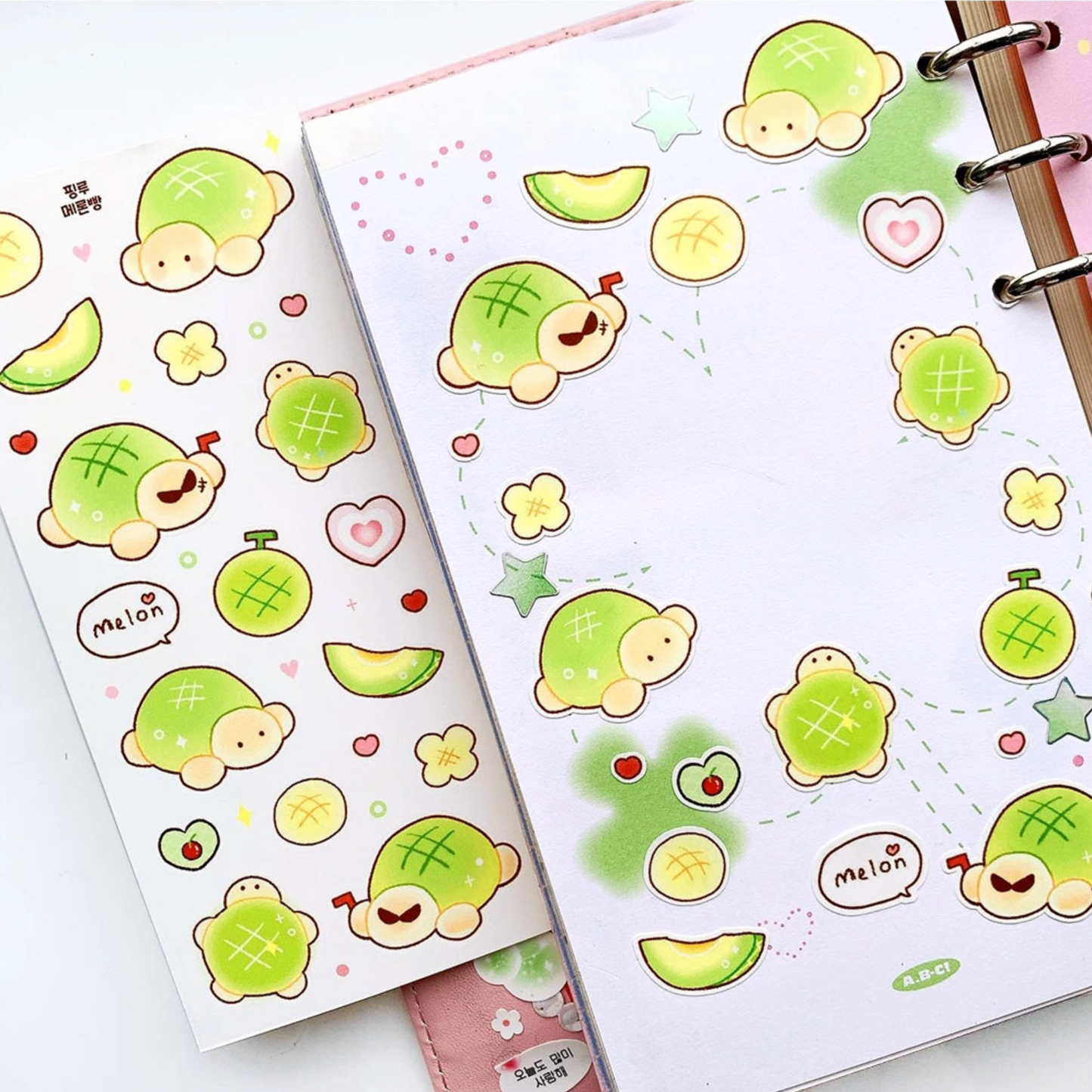 [PK10] Pinkrue Melon Bread Sticker Sheet Set