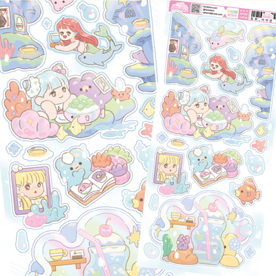 [FT28] Fantafore Siren and Jellyfish Sticker Pack (Single/Pack)