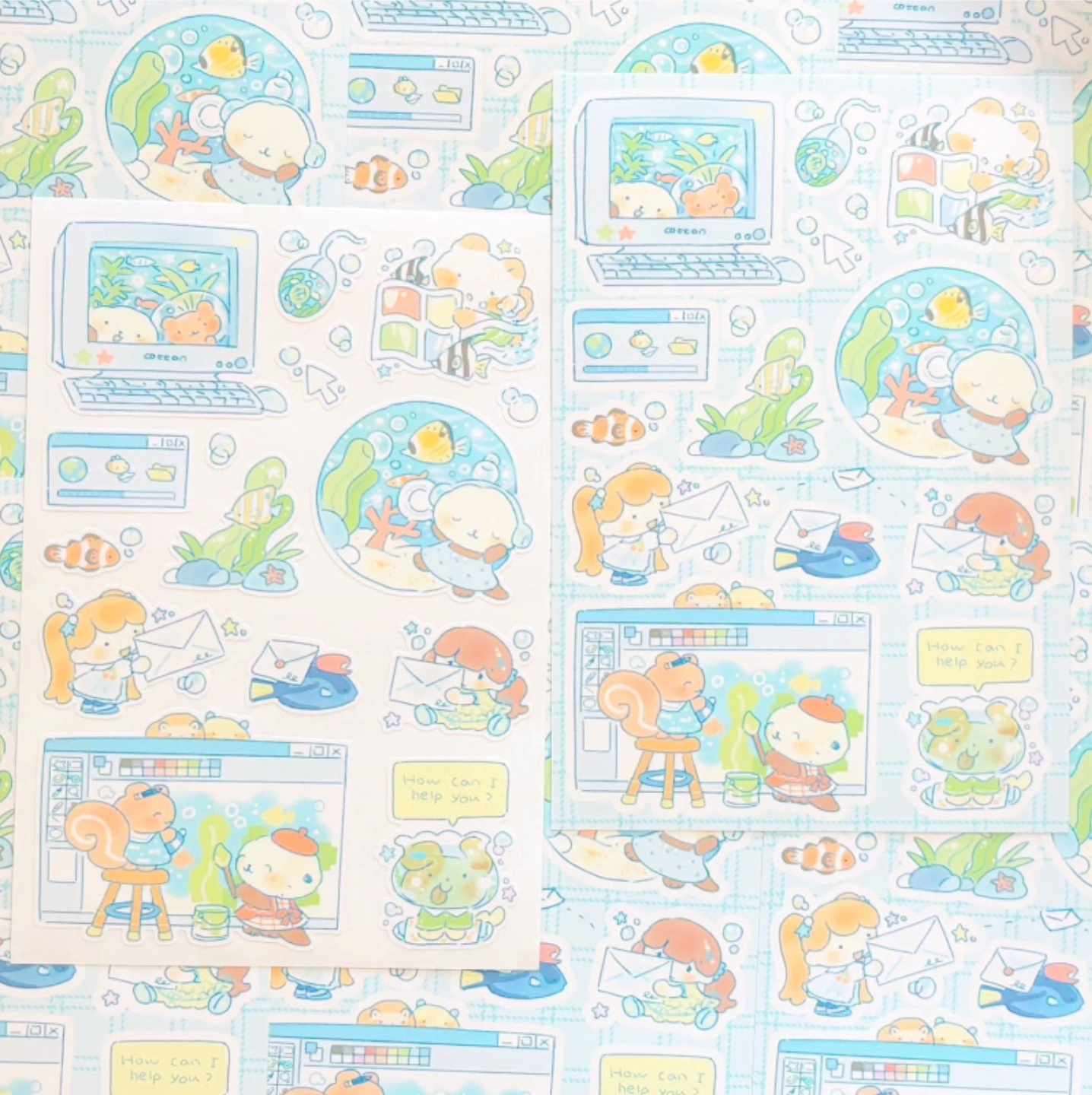 [CW36] Cotton World Droplets of Summer Memories Sticker Pack (Pack/Singles)