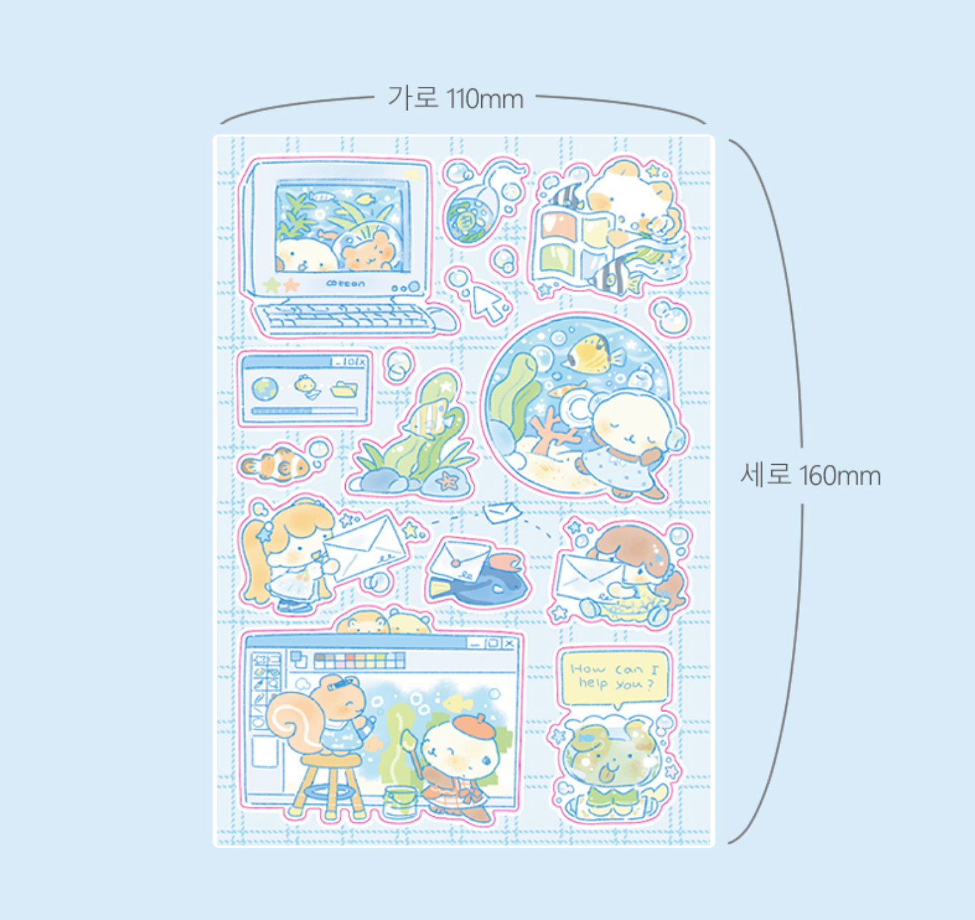 [CW36] Cotton World Droplets of Summer Memories Sticker Pack (Pack/Singles)