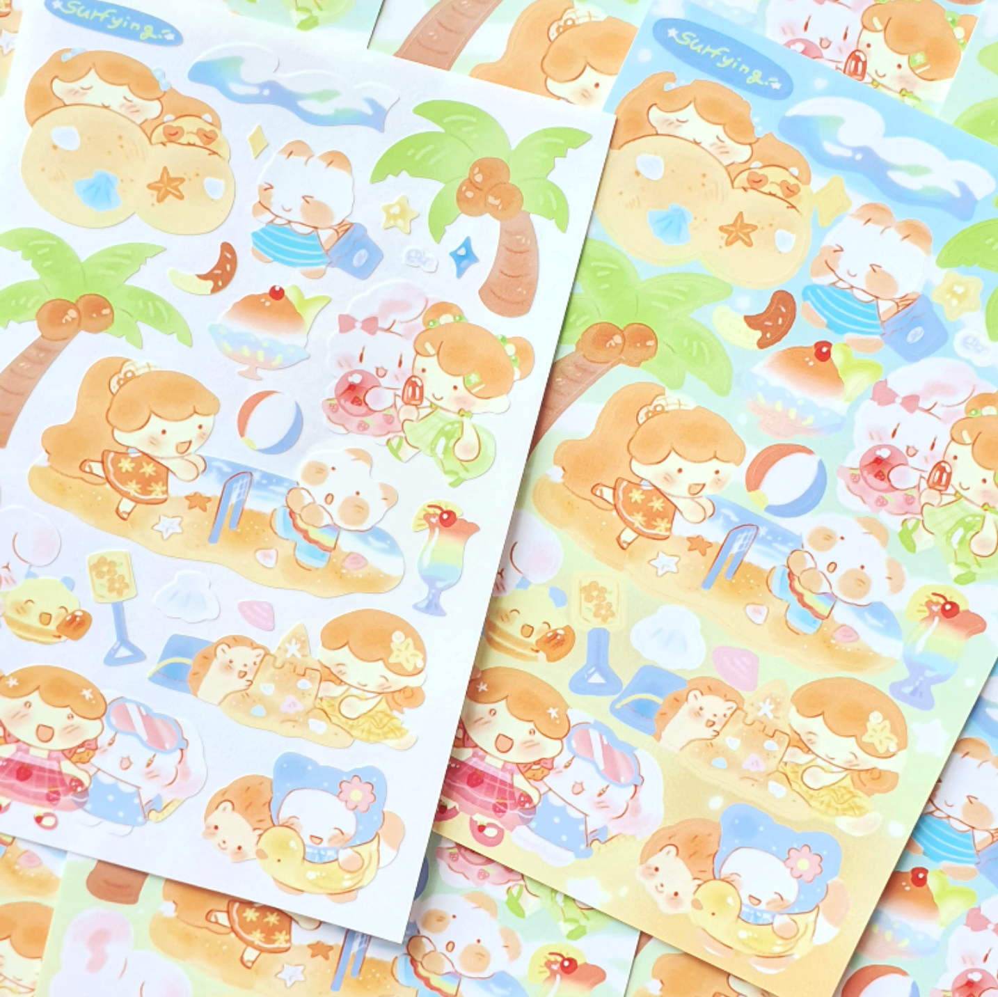 [CW37] Cotton World Summer Story Sticker Pack (Pack/Singles)