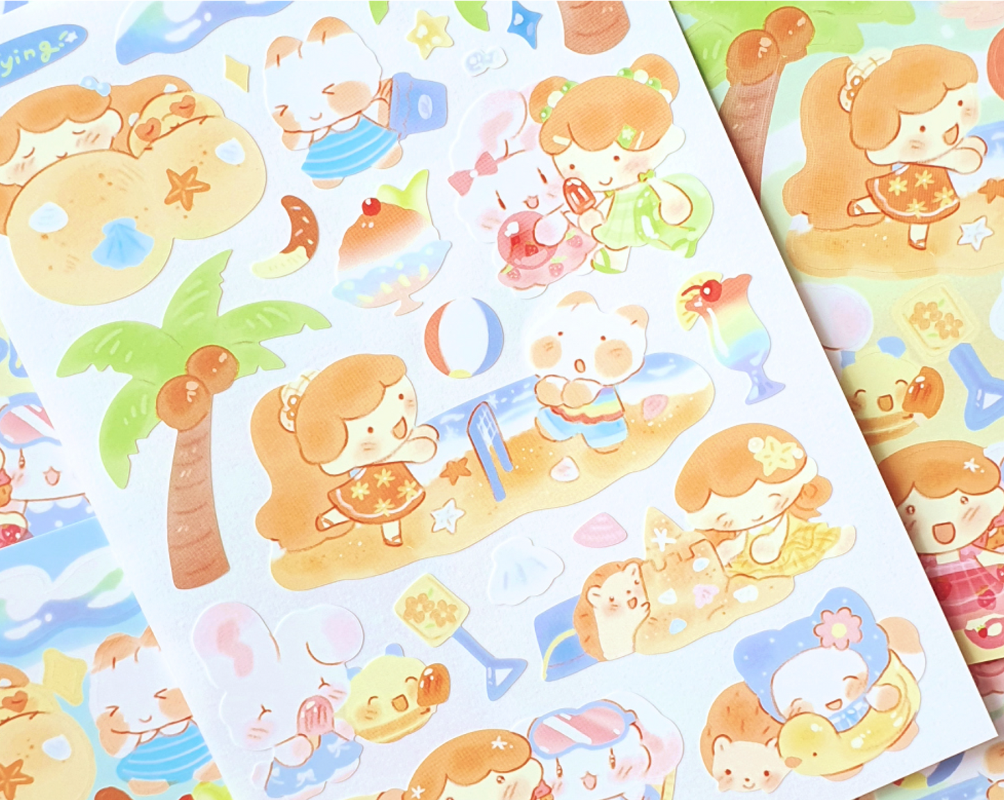 [CW37] Cotton World Summer Story Sticker Pack (Pack/Singles)