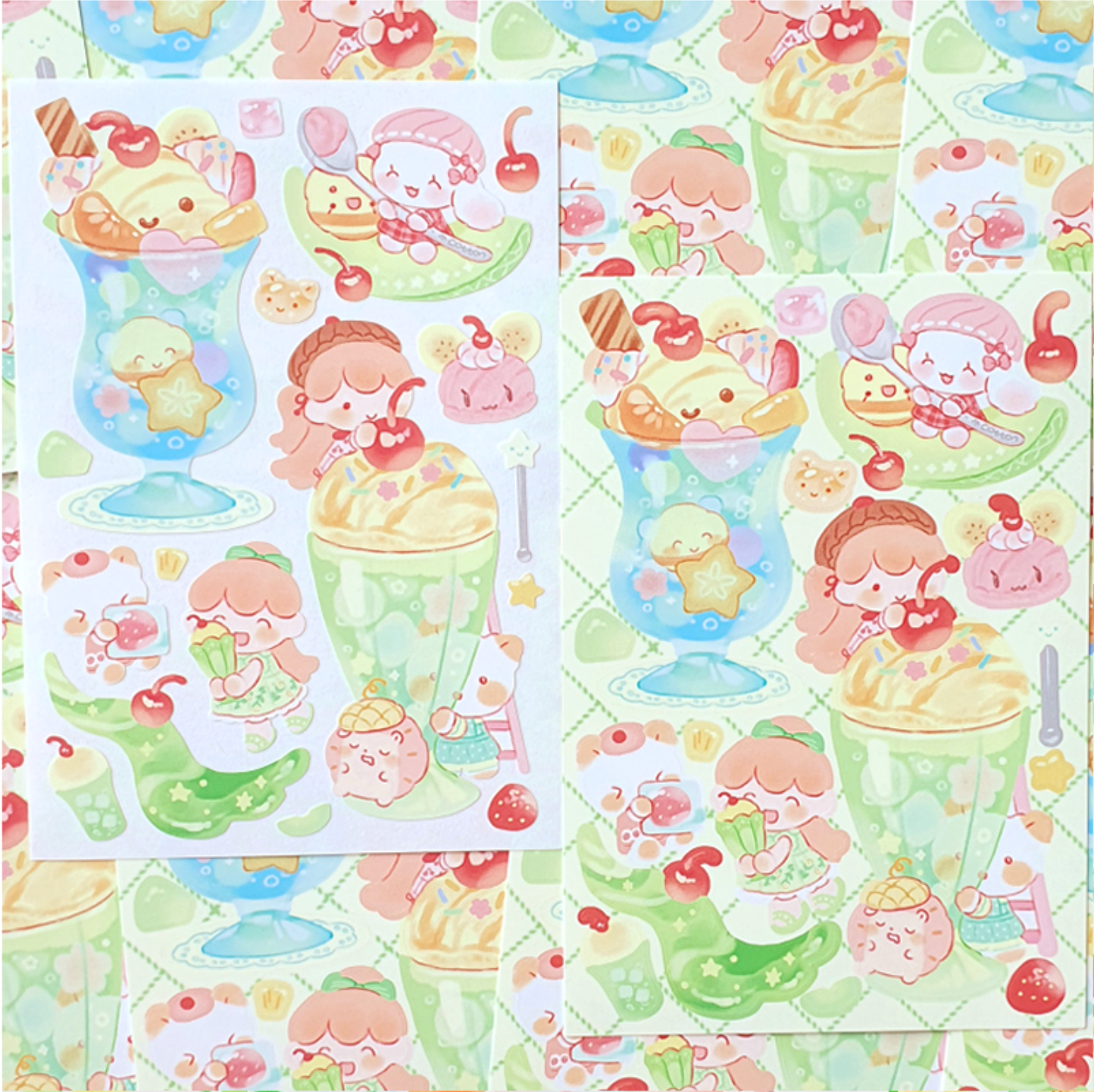 [CW37] Cotton World Summer Story Sticker Pack (Pack/Singles)