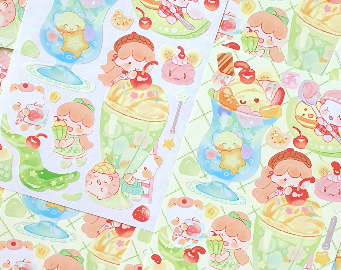 [CW37] Cotton World Summer Story Sticker Pack (Pack/Singles)