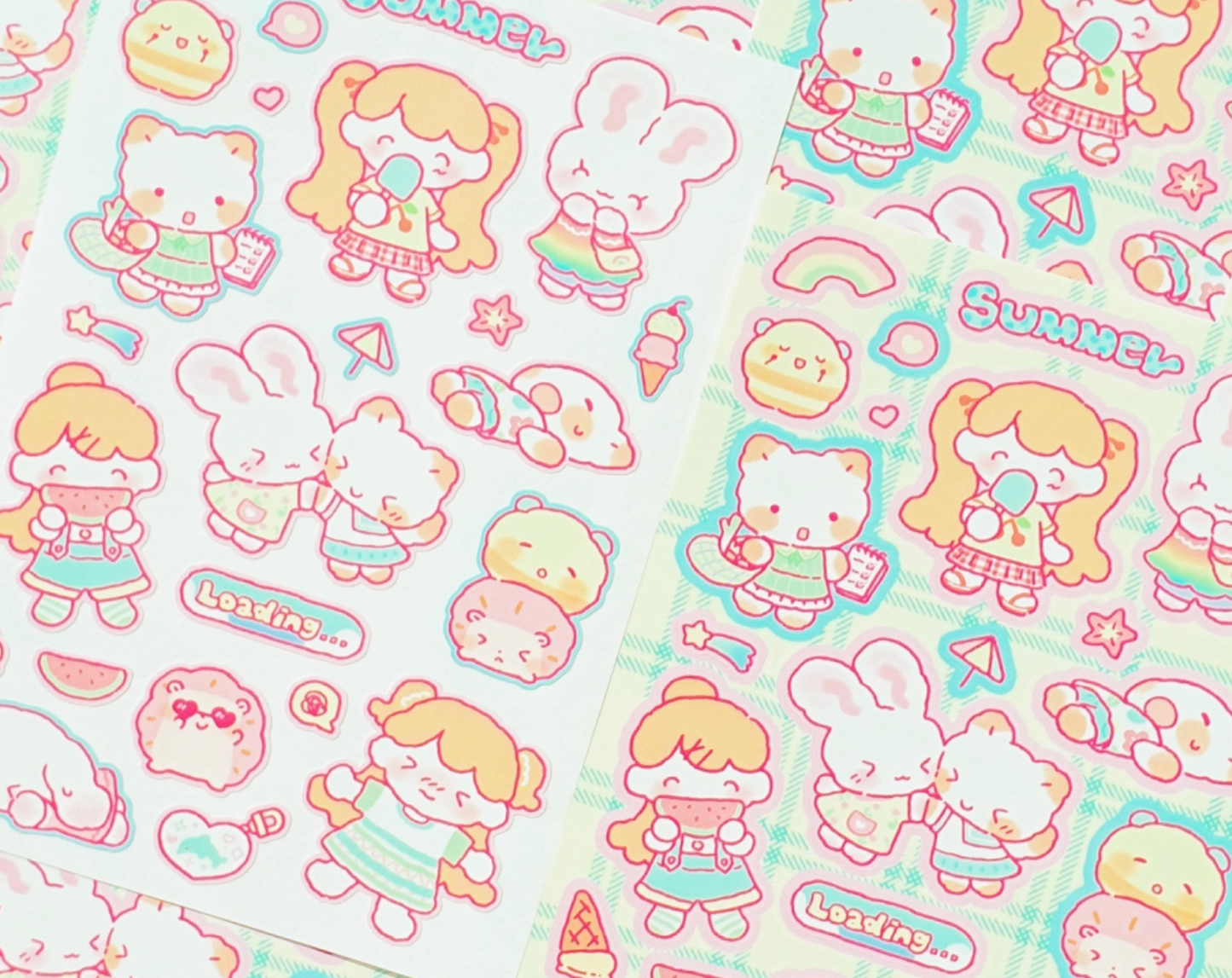 [CW37] Cotton World Summer Story Sticker Pack (Pack/Singles)