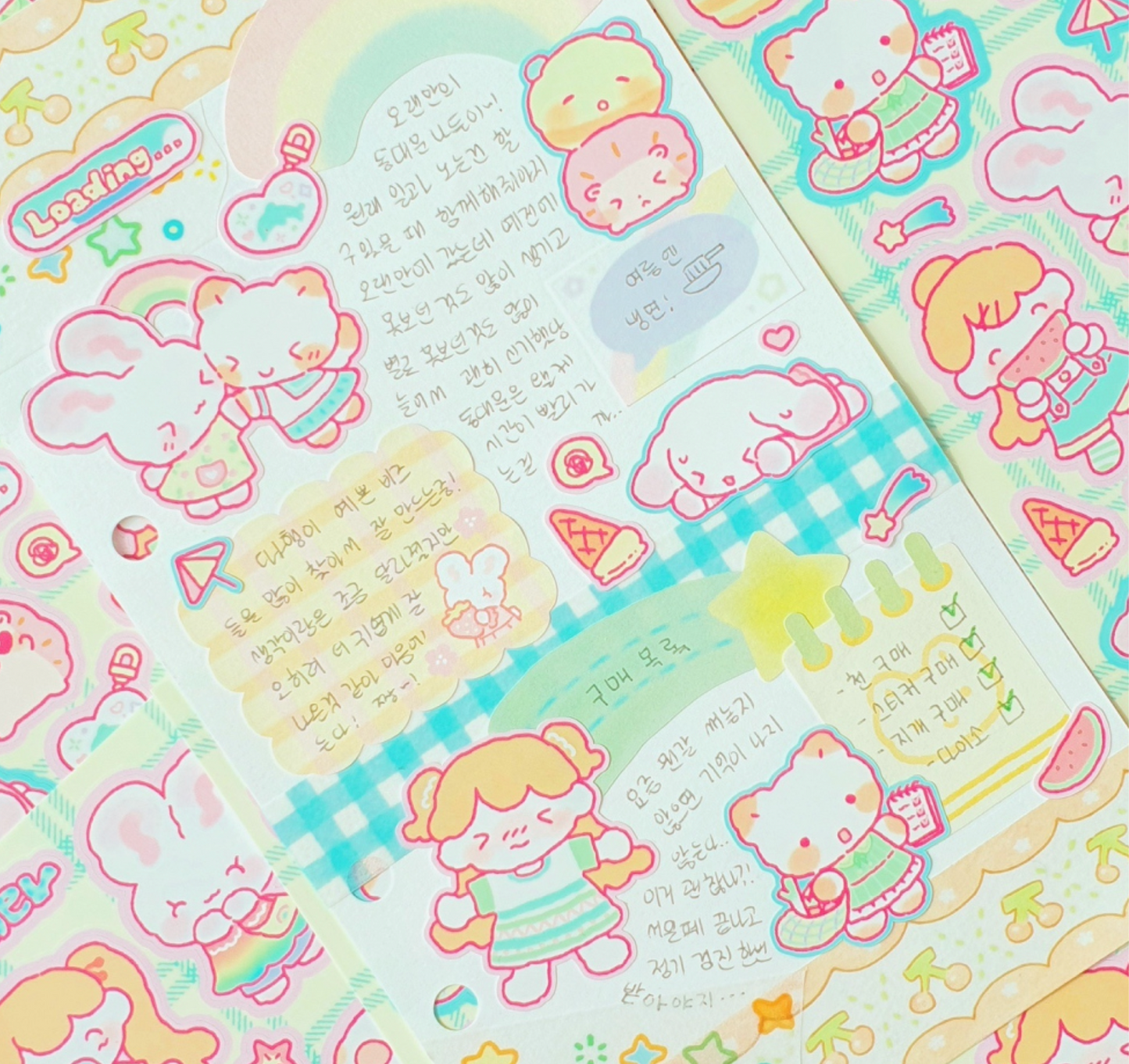 [CW37] Cotton World Summer Story Sticker Pack (Pack/Singles)