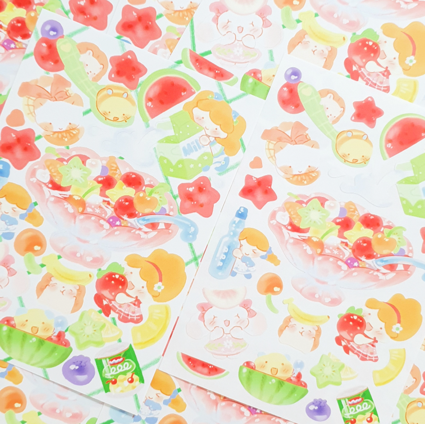 [CW37] Cotton World Summer Story Sticker Pack (Pack/Singles)