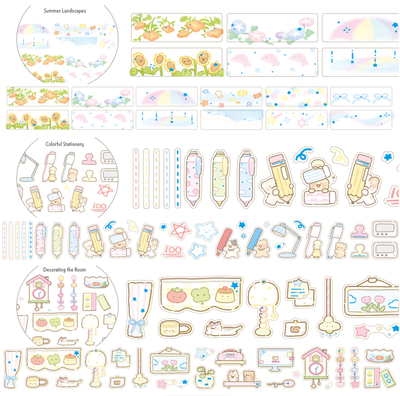 [SY27] Syomsyom Summer Kisscut Masking Tape 30mm x 5m (options)