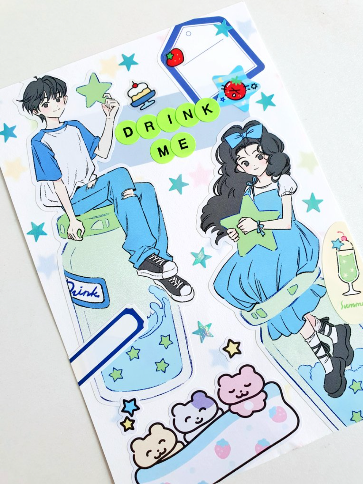 [PN11] DISCOUNT DESK Parknyam Drink Me! Sticker Set