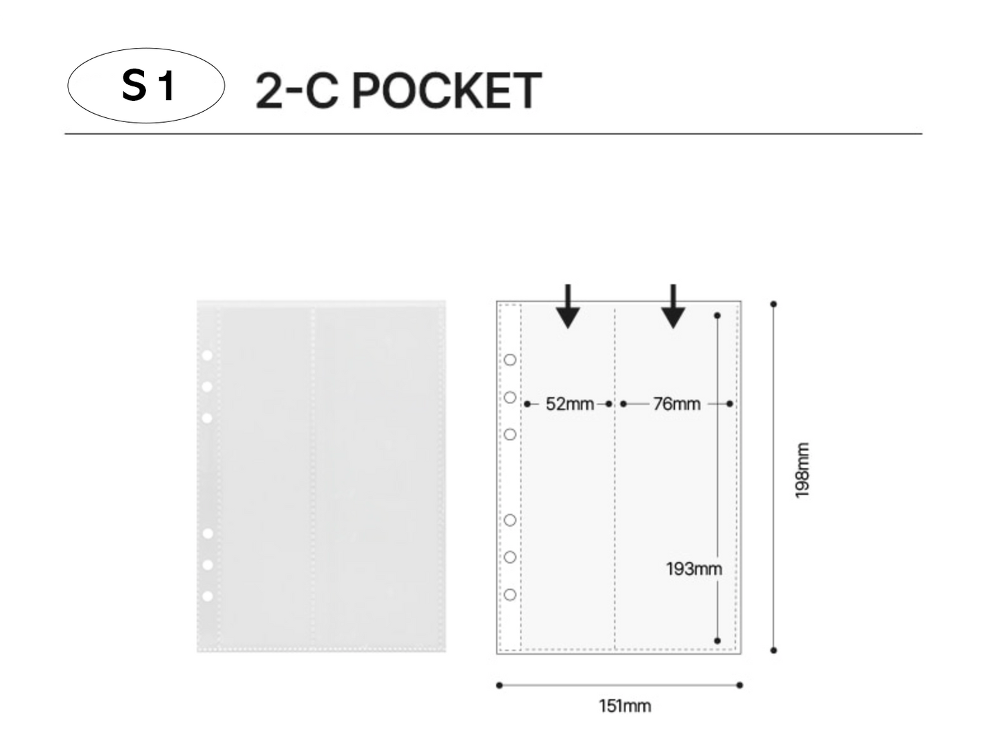 [YD05] Yudaeng A5 6 Holes Premium Binder Pages (Pack Of 10) (options)***