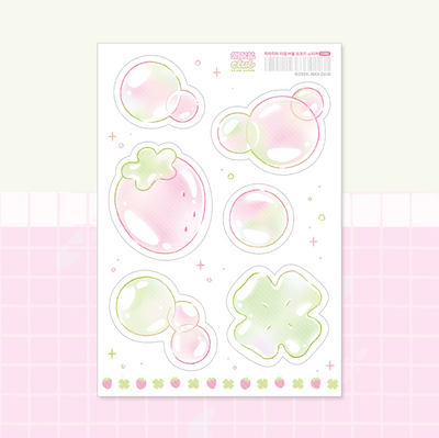 [MX41] Maxxie Club Brush Brush Time Bubble Memo Sticker Sheet