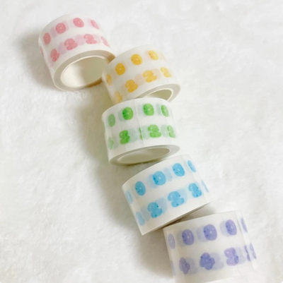 [DC90] Cotton Candy Cloud Number Kisscut Masking Tape (options)