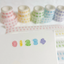 [DC90] Cotton Candy Cloud Number Kisscut Masking Tape (options)