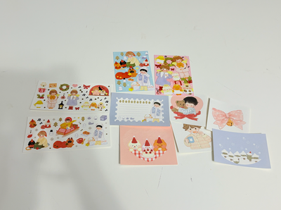 [Korea/Japan Trip Exclusive] Dear My Town x Yoovora Collaboration Christmas Sticker Pack