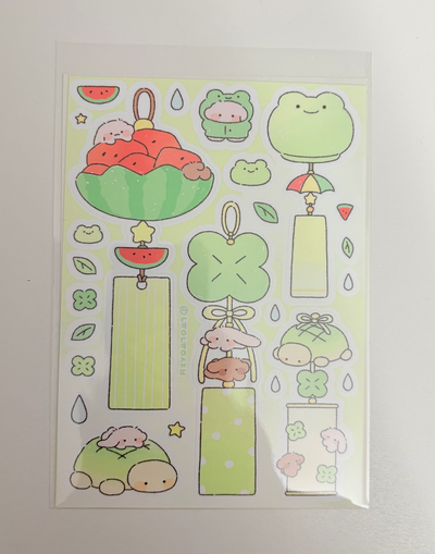 [Korea/Japan Trip Exclusive] Nyung Nyung Shop Sticker Sheet (options)