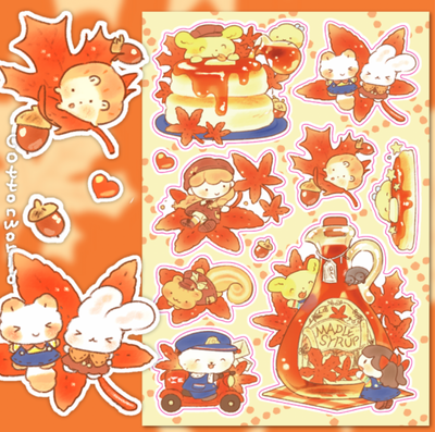 [CW59] NEW Cotton World Whispering Autumn Sticker Pack (options)