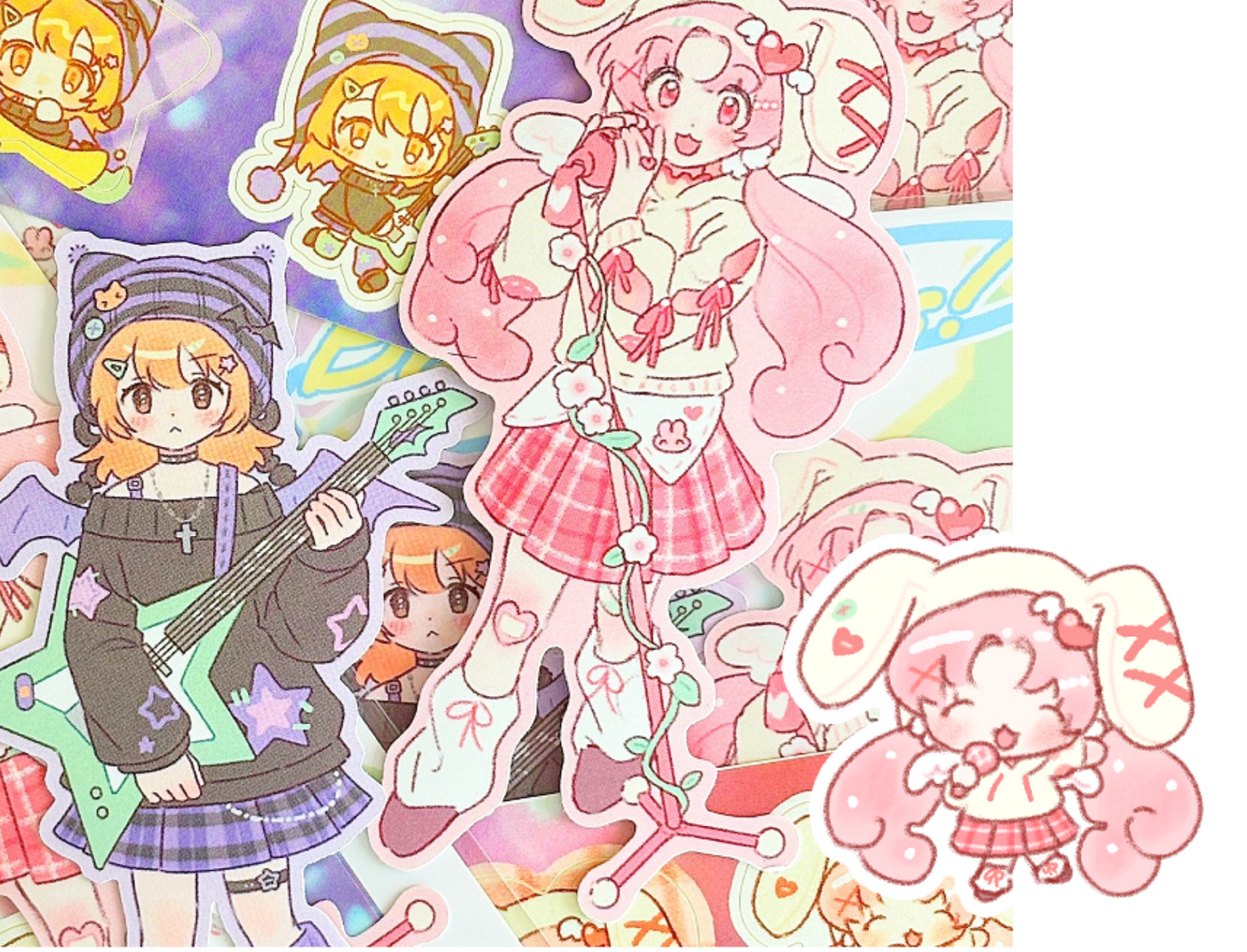 [CW67] Cotton World Band Girls Sticker Pack