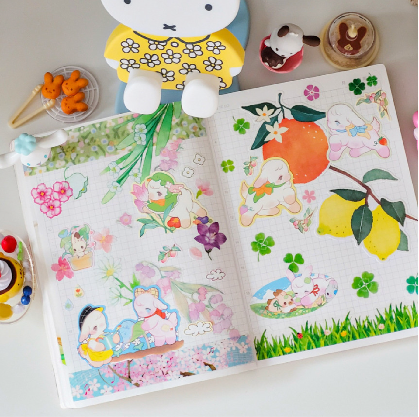 [SO31] NEW Somsomsoso Baby Lamb's Spring Greeting Sticker Sheet