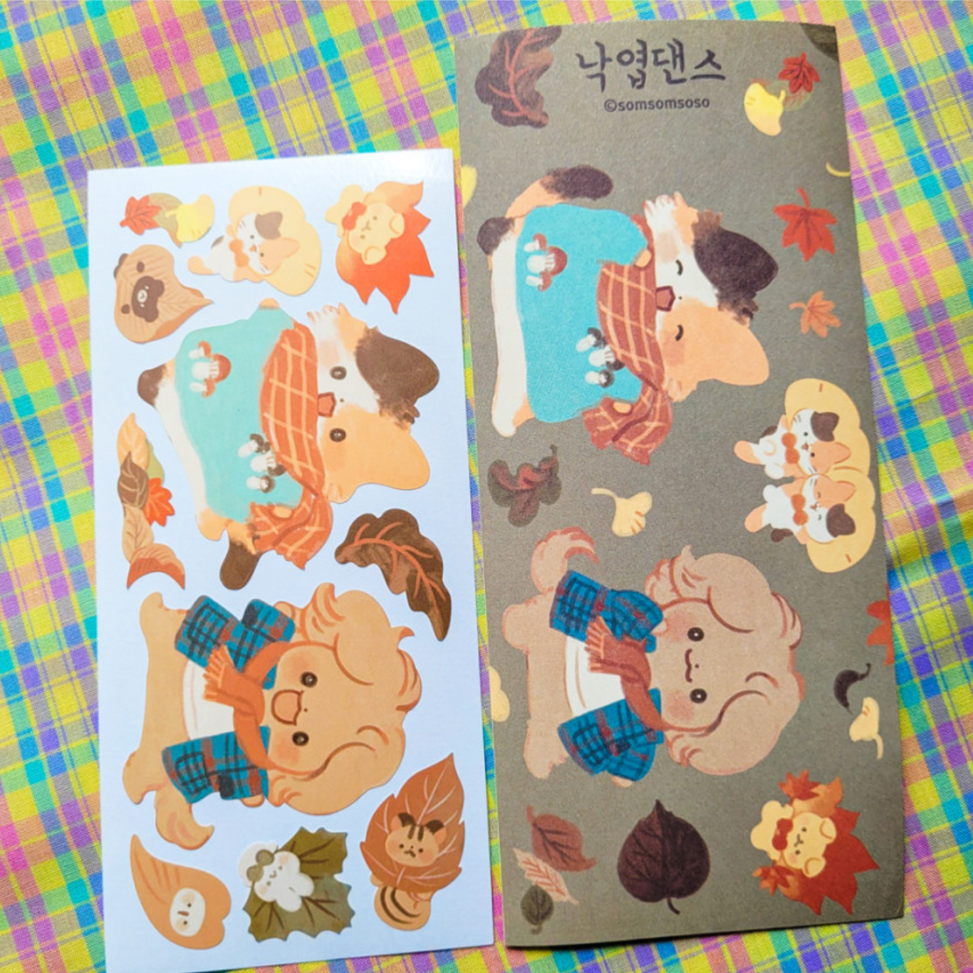 [SO37] NEW Somsomsoso Fallen Leaf Dance Sticker Sheet