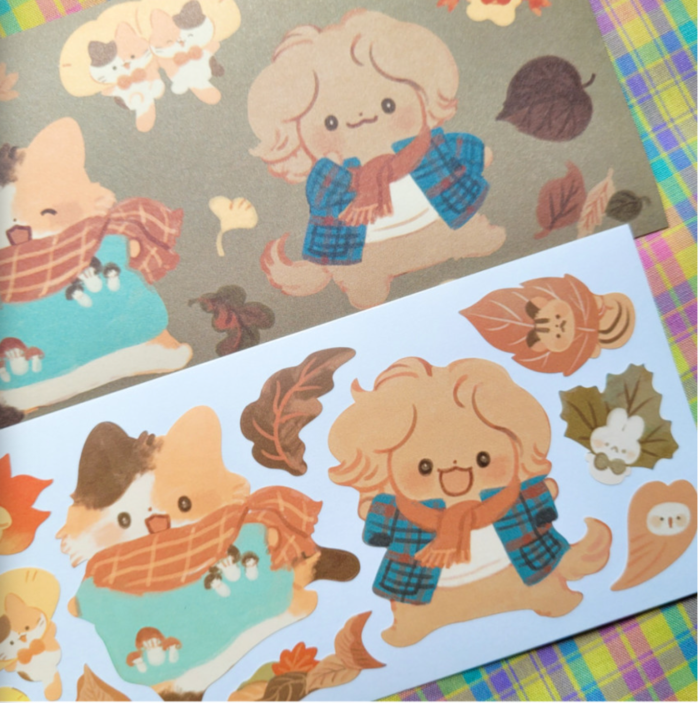 [SO37] NEW Somsomsoso Fallen Leaf Dance Sticker Sheet